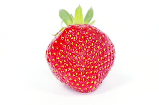 strawberries isolated on white