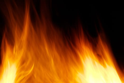 A nice fire in a fire place