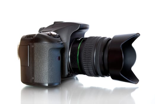 digital photo camera  isolated on white
