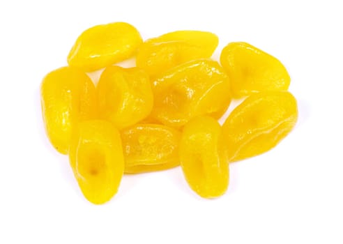 dried fruit isolated on a white background