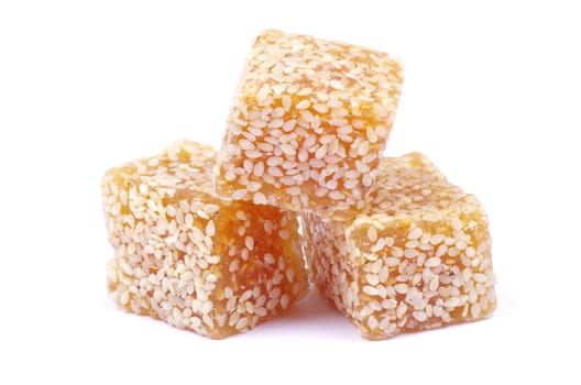 candy on a white background