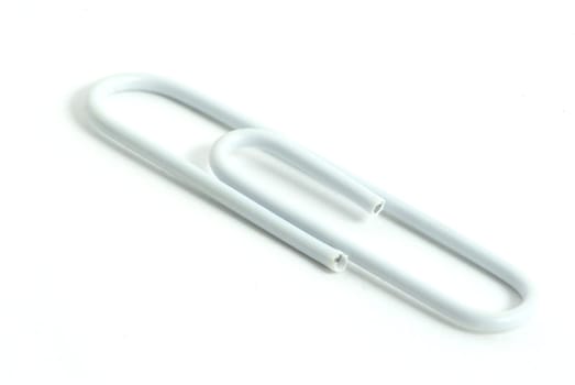 paper-clip isolated on white background with clipping path
