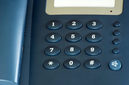 Keyboard telephone by a large plan