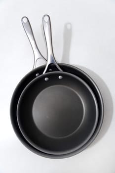 A close up shot of a kitchen frying pan