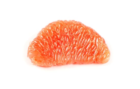 halves grapefruit isolated on a white
