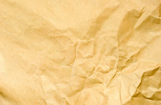 old brown crumpled paper. Texture background