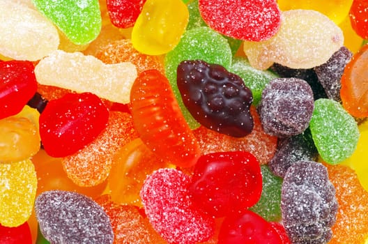 Close up of colorful candy