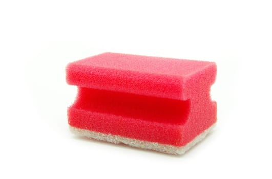 kitchen sponges isolated on a white background