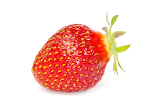 strawberries isolated on a white