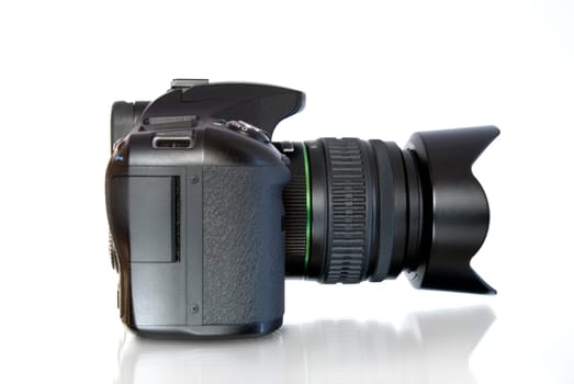 digital photo camera  isolated on white