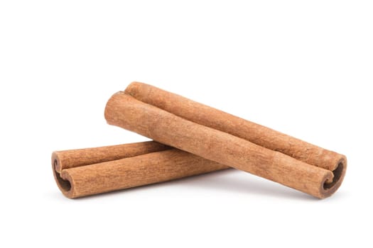 cinnamon isolated on white background