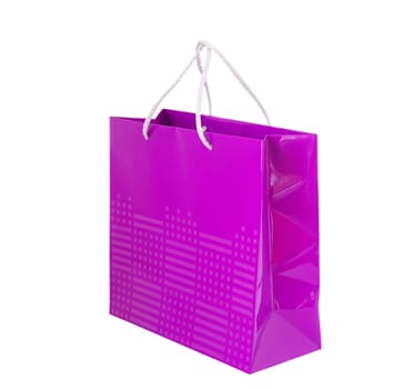 color shopping bag isolated on white background