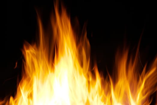 A nice fire in a fire place