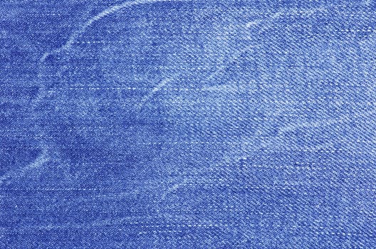Textured striped blue jeans denim linen fabric background