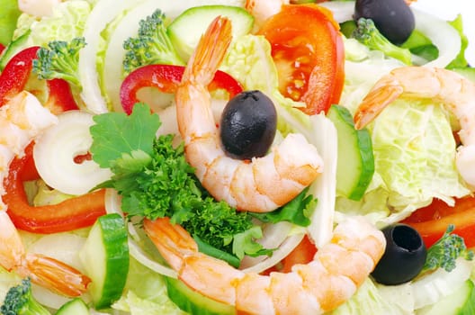 close-up of  fresh salad
