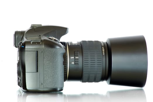 digital photo camera isolated on a white