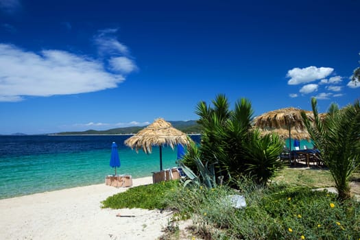 blue sea at the Greece
