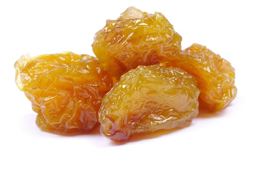 dried fruit isolated on a white background