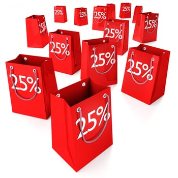 Shopping bags 25%