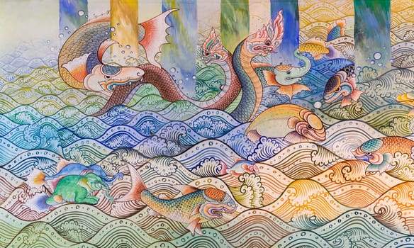 Thai mural painting