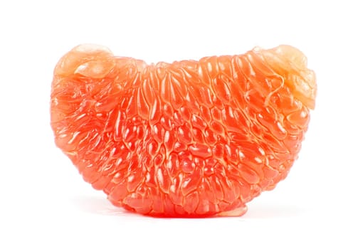 halves grapefruit isolated on a white background