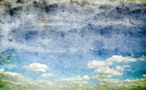 blue sky background with tiny clouds