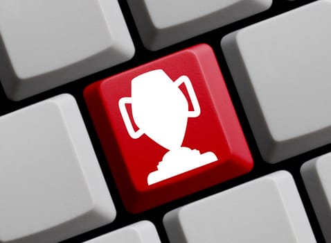 Cup icon on computer keyboard