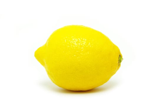 yellow fresh lemons isolated on a white
