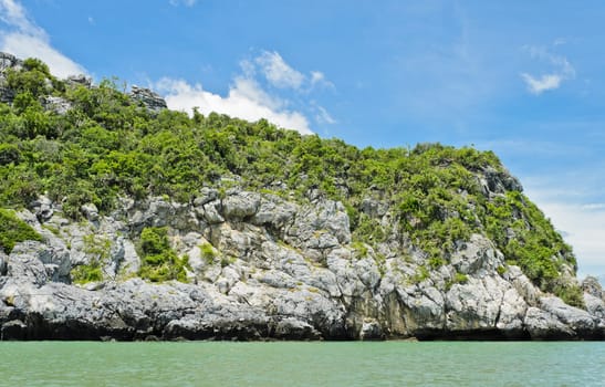 Magnificent limestone mountains, Thailand