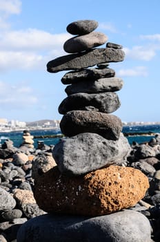 The Buddhist Traditional Stone Pyramids in Tenerife Canary Islands Spain