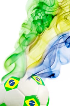 Abstract background of Brazil soccer 2014
