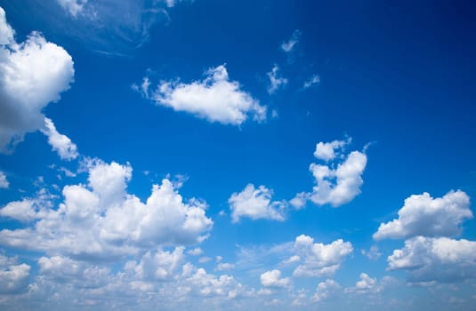 blue sky with cloud closeup