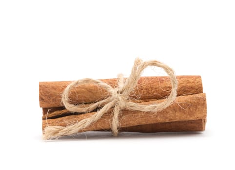 cinnamon isolated on white background