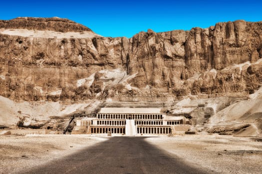 The temple of Hatshepsut near Luxor in Egypt