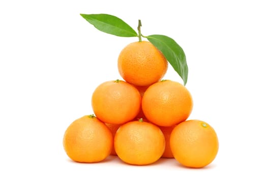 fresh mandarine isolated on a white background