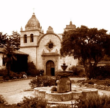 Mission in Carmel (Est.1770 ), California