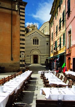 Square in Monterosso, Italy