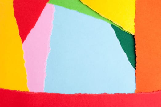 Paper Background out of Many Different Colorful Pieces
