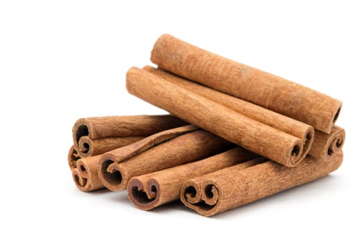 cinnamon isolated on white background