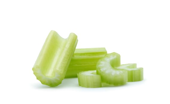 celery on a white background