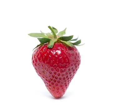 strawberries isolated on white
