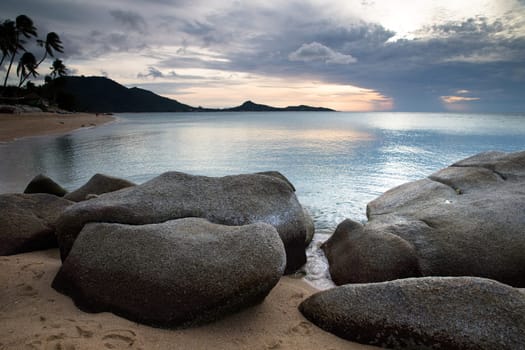 Beautiful with sunset over the sea