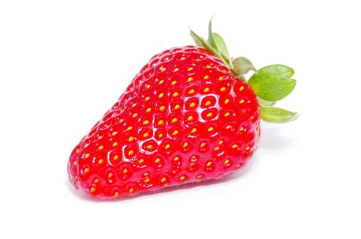 strawberries isolated on white