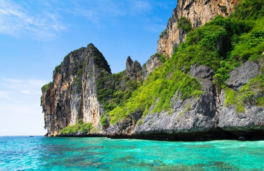 rocks and sea in Krabi Thsiland