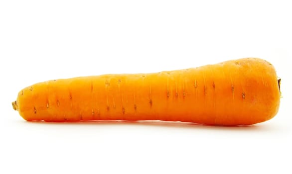 One carrot isolated on a white background