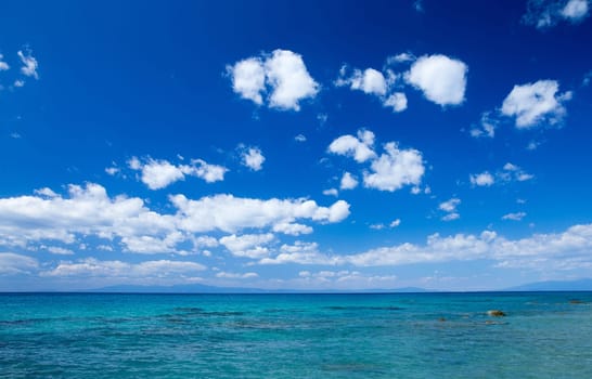 blue sea at the Greece