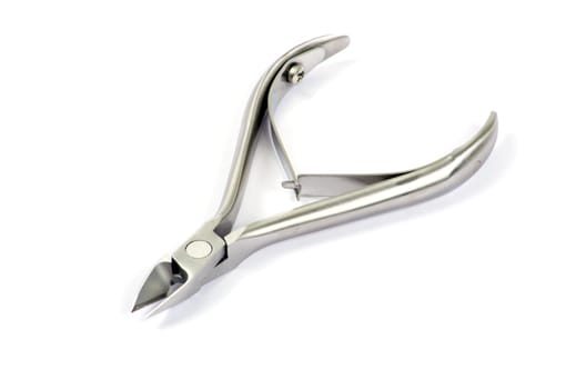 nail tongs on a white background