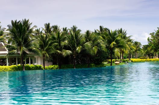 Beautiful swimming pool in Thailand