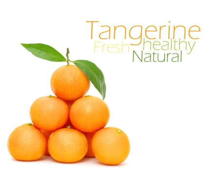 Tangerine isolated on a white background