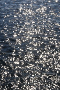 Blue Water Waves Texture on the Atlantic Ocean